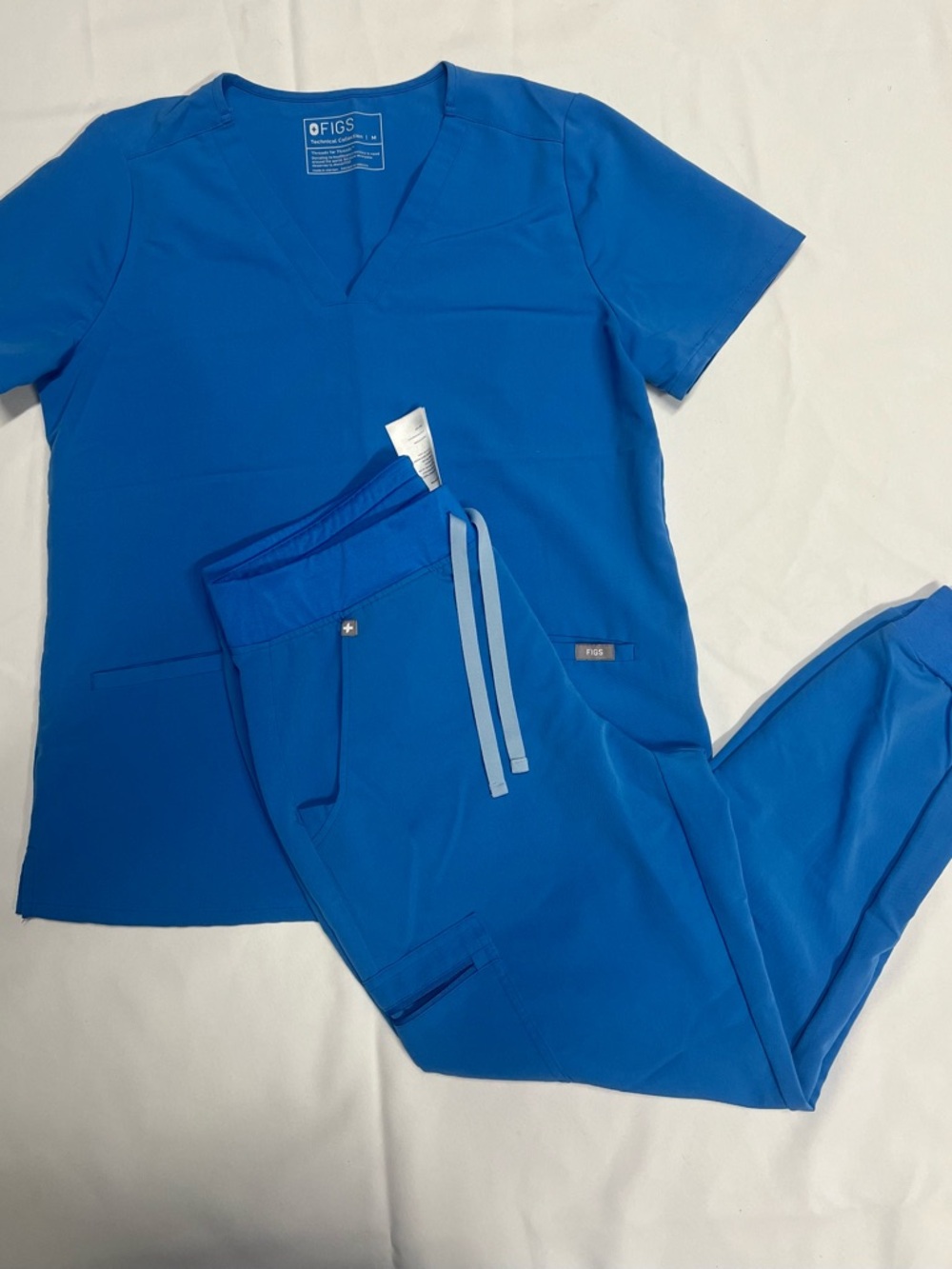 Figs scrubs in capri blue